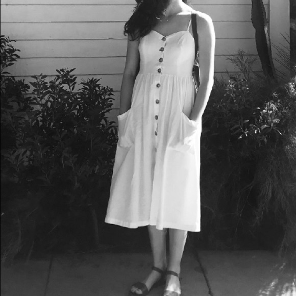 ooperative Dresses & Skirts - White Linen Dress from Urban Outfitters